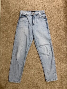 Zara Light Blue High-Rise Jeans